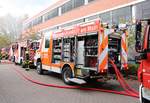 Feuerwehr Frankfurt Mercedes Benz Atego LF20 (Florian Frankfurt 15/44) am 27.10.18 bei der Herbstabschlussübung der Jugendfeuerwehr
