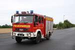Feuerwehr Hanau IVECO Magirus LF am 17.08.19 bei einer Jugendfeuerwehrübung 