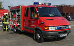 =Iveco der Feuerwehr KIRCHHAIN - STAUSEBACH steht bereit zum Übungsstart in Hünfeld anl.