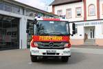 Feuerwehr Kriftel Mercedes Benz Atego LF10 Kats am 26.03.21 bei einen Fototermin