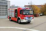 Feuerwehr Weinheim Stadt Mercedes Benz Atego Rosenbauer LF30 am 30.10.21 bei einen Fototermin