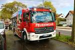 Feuewehr Raunheim Mercedes Benz Atego LF20 (Florian Raunheim46-2) am 22.10.22 bei einer Jugendfeuerwehrübung