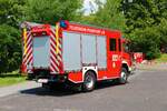 Feuerwehr Frankfurt Nied Mercedes Benz Atego LF10 am 24.06.23 in Frankfurt Nied bei einer Fahrzeugausstellung