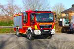 Feuerwehr Niedergründau MAN TGM Ziegler LF10 Kats (Florian Gründau 3-43-1) am 27.01.24 bei einen Fototermin. Danke für das tolle Shotting