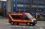 Feuerwehr Limburg Ford Transit MTW am 18.02.17 in Frankfurt Eckenheim