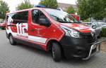 =Renault Trafic als MTW der Feuerwehr PETERSBERG-MARGRETENHAUN steht in Hünfeld anl.