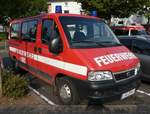 =Fiat Ducato der Branddirektion Stadt Frankfurt steht in Hünfeld anl. der Hessischen Feuerwehrleistungsübung 2019, 09-2019
