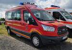 =Ford Transit als MTW der Feuerwehr IBBENBÜREN abgestellt auf dem Parkplatzgelände der RettMobil 2022 in Fulda, 05-2022