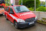 Feuerwehr Frankfurt am Main Mercedes Benz Vito MTW am 21.04.24 beim Tag der offenen Tür der BF Wache 21 in der Nordweststadt