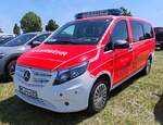 =MB Vito als MTF der Feuerwehr HILDEN, gesehen auf dem Parkplatz der 2025er Rettmobil in Fulda