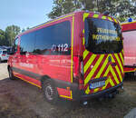 =MB Sprinter als MTW der Feuerwehr ROTHENKIRCHEN, steht auf dem Gästeparkplatz anl. der Feierlichkeiten  100 Jahre Feuerwehr HÜNFELD  im Juni 2025