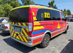 =MB Vito als MTF der Feuerwehr BURGHAUN, steht auf dem Ausstellungsgelände anl.