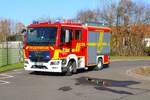 Feuerwehr Mittel-Gründau MAN TGM BTG MLF (Florian Gründau 4-40-1) am 27.01.24 bei einen Fototermin. Danke für das tolle Shotting