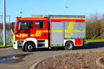 Feuerwehr Mittel-Gründau MAN TGM BTG MLF (Florian Gründau 4-40-1) am 27.01.24 bei einen Fototermin. Danke für das tolle Shotting