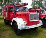 =Magirus Mercur als Löschgruppenfahrzeug LF 16 der Feuerwehr Willofs, steht im Mai 2017 in der Burgenstadt Schlitz