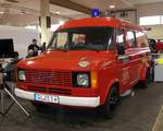 =Ford Transit als ehem. Feuerwehrfahrzeug steht im März 2019 bei der Technorama in Kassel