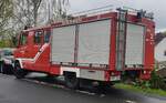 =MB 814 D, ein ehemaliges Feuerwehrfahrzeug, steht im April 2023 in Hünfeld