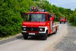 Oldtimer Main Kinzig Ausfahrt am 03.05.25 mit einen Mercedes Benz Drehleiter