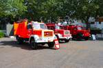 Magirus Deutz Feuerwehrl�schfahrzeuge am 10.05.26 beim 135 Jahre Feuerwehr R�dermark Urberach Feier