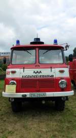Robur Lschfahrzeug LF 8-TS 8 der Freiwillige Feuerwehr Triebes Jugendfeuerwehr.