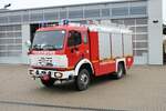 Feuerwehr Weinheim Stadt Mercedes Benz Rüstwagen am 30.10.21 bei einen Fototermin