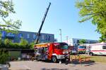 Feuerwehr Dreieich Sprendlingen MAN TGM Lentner RW-Kran (Florian Dreieich 4-54-1) am 09.05.24 beim Tag der offenen Tür