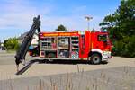 Feuerwehr Dreieich Sprendlingen MAN TGM Lentner RW-Kran (Florian Dreieich 4-54-1) am 05.07.25 bei einen Fototermin.