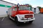Feuerwehr Rüdesheim am Rhein Kernstadt Mercedes Benz Hauber Schlauchwagen (Florian Rüdesheim 5/62) am 04.05.25 beim Tag der offenen Tür