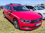 =VW Passat als Einsatzfahrzeug vom Landkreis RECKLINGHAUSEN, gesehen auf dem Parkplatz der 2025er Rettmobil in Fulda