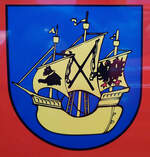 =Stadtwappen von WITTMUND angebracht am VW T 5 der dortigen Feuerwehrtechnischen Zentrale, gesehen auf dem Parkplatz der 2025er Rettmobil in Fulda