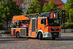 Hier zusehen gibt es den MAN TGM 15.290 als Drehleiter automatisch mit Korb DLA(K) 23/12 / L32A-XS 3.0 der Feuerwehr Bad Schwartau/ Rensefeld.