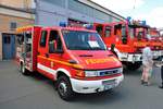 Feuerwehr Hanau Mitte IVECO Daily TLF (Florian Hanau 1-20-1) am 03.06.18 beim Tag der offenen Tür im Gefahrenabwehrzentrum Hanau 