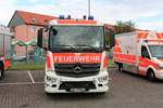 Feuerwehr Aschaffenburg Mercedes Benz Arocs TLF4000 am 29.09.19 beim Tag der offenen Tür