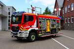 Feuerwehr Lollar MAN TGM TLF4000 CFS (Florian Kreis Gießen 13/24) am 26.07.25 bei einen Fototermin. Danke für das tolle Shooting