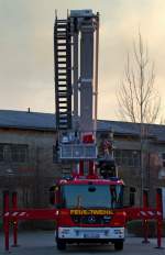 Das Hubrettungsfahrzeug der Freiwilligen Feuerwehr Torgelow wurde Ende Mrz in Dienst gestellt.