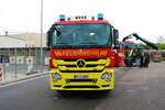 Feuerwehr Ingelheim Mercedes Benz Actros WLF1 am 05.06.22 beim Tag der offenen Tür