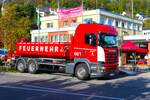 Feuerwehr Bad Schwalbach Scania WLF mit AB-Mulde am 01.10.23 beim Tag der offenen Tür