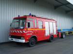 Iveco Feuerwehrwagen in Blodelsheim, Elsass.