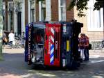 Upps; IVECO der Brandweer Den-Haag in ungünstiger Position(gesehen während einer Bus-Stadtrundfahrt); 110901