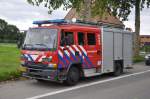 Tanklöschfahrzeug DAF FF45.180-11CE365 Aufbau Ziegler der Feuerwehr Hulst, LZ Nieuw-Namen, Aufnahme am 17.09.2011 in Kieldrecht (Belgien)