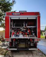 Freiwillige Feuerwehr Stockerau/Niederösterreich, HLF2 Waldbrandfahrzeug, Iveco, Lohr Magirus. Aufgenommen am 18.06.2023