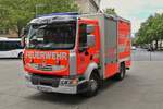 LKW Renault mit Kastenaufbau, MZF der Feuerwehr aus Klagenfurt, aufgenommen nahe dem Bahnhof von Klagenfurt  05.05.2026 