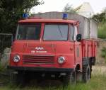 Robur Mannschaftswagen der Freiwilligen Feuerwehr Herzogswalde aufgenommen am 12.07.2008 in Coswig-Brockwitz bei Meißen.