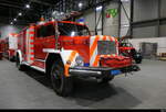Oldtimer Magirus Deutz Jupiter der Feuerwehr Lausanne VD 7118 Ausgestellt in den Palexpo Hallen in Genf am 29.03.2026