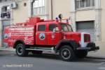 Magirus Deutz 150D10 am 18.5.2011 in Syracus/Sizilien /  ehemaliges TLF der freiwilligen Feuerwehr Fribourg/Schweiz.