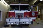 Löschfahrzeug 10 des Asheville Fire Department in der Hauptfeuerwache an der Court Plaza (29.10.2013)