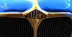 DELAHAYE, Kühleremblem an einem Oldtimer-PKW von 1948, die französische Firma bestand von 1894-1957, Nov.2015