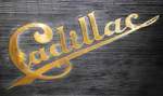 =Cadillac Schriftzug, gesehen bei den Retro Classics Stuttgart im März 2017