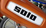 SOLO GmbH Sindelfingen/Württb., Tankaufschrift am Mofa Typ 712 von 1978, Breig's Motorrad-und Spielzeugmuseum, Sept.2021