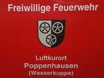 =Beschriftung des VW T 5 der Feuerwehr von POPPENHAUSEN, 01-2023